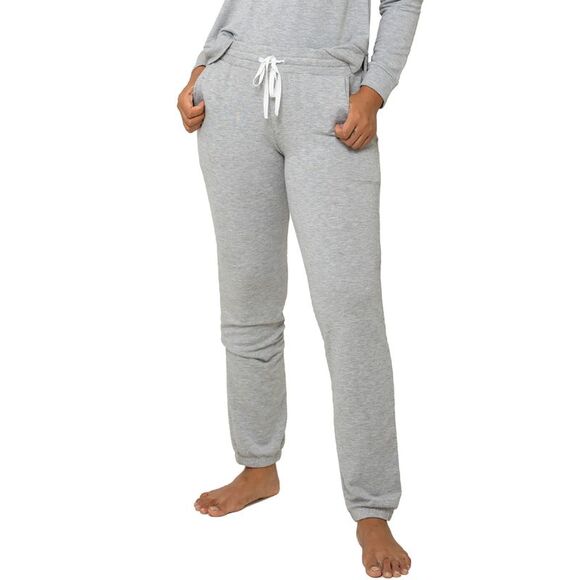 Lively Womens The Terry Joggers Pants Medium Heather Gray - Picture 1 of 3